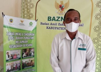 MENJELASKAN: WAKA II Bidang Distribusi dan Pendayagunaan BAZNAS Pati, M. Amari (Istimewa I Harianmuria.com)