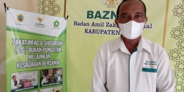 MENJELASKAN: WAKA II Bidang Distribusi dan Pendayagunaan BAZNAS Pati, M. Amari (Istimewa I Harianmuria.com)
