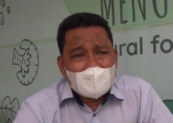 MEMBERI KETERANGAN: Ahmad Mudlor ,Ketua Sahabat Ganjar Pranowo(istimewa/Harianmuria.com)