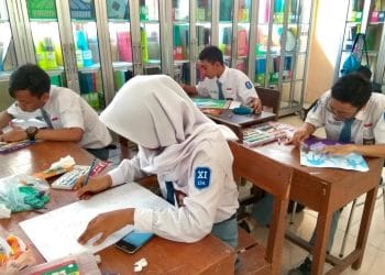 ILUSTRASI: Pembelajaran PTM di salah satu sekolah di Pati