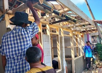 REHAP : Proses rehab rumah tidak layak huni (rutilahu). ( Istimewa I Harianmuria.com )