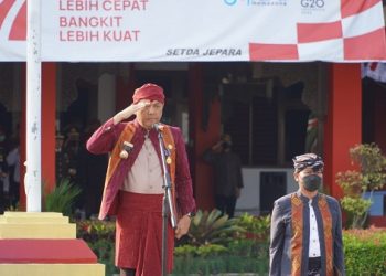 Upacara HUT RI ke-77, Edy Supriyanta Ajak Warga Bangkitkan Jepara