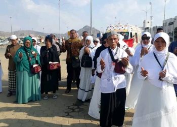 Potret jamaah umroh asal Indonesia. (Istimewa/Harianmuria.com)
