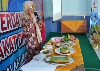 Sosialisasi Menu Dapur Sehat Atasi Stunting (DASHAT) di Desa Tunggulsari Kecamatan Kaliori belum lama ini. (R Teguh Wibowo/Harianmuria.com)