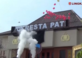 Polres Pati yang ditetapkan menjadi Polresta Pati beberapa waktu lalu. (Arif Febriyanto/Harianmuria.com)