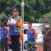 PIMPIN APEL: Wakil Bupati Blora Tri Yuli Setyowati memimpin apel kesiapsiagaan dan mengecek kesiapan peralatan BPBD. (Lilik Yuliantoro/Harianmuria.com)