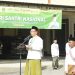 Kepala Kemenag Pati, Ali Arifin saat sambutan di upacara peringatan hari santri nasional 2022 di kantor Kemenag Pati, Sabtu (22/10). (Arif Febriyanto/Harianmuria.com)