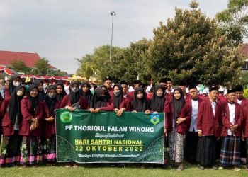 ANTUSIAS : SMK Al-Falah Winong Antusias Memeriahkan Peringatan Hari Santri Nasional