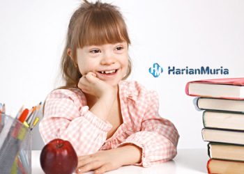 Ilustrasi anak dengan Down Syndrome. (Freepik/Harianmuria.com)