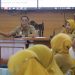 Kepala Bagian Organisasi Setda Kabupaten Jepara M. Taksin saat menyampaikan sambutannya di Rakor Ketatalaksanaan, menindaklanjuti surat dari ORI di ruang rapat R.M.P. Sosrokartono, Setda Jepara, Senin (20/2). (Tomi Budianto/Harianmuria.com)