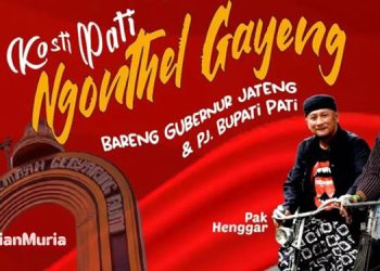 Poster Ngontel Gayeng yang diadakan Kosti Pati. (Istimewa/Harianmuria.com)