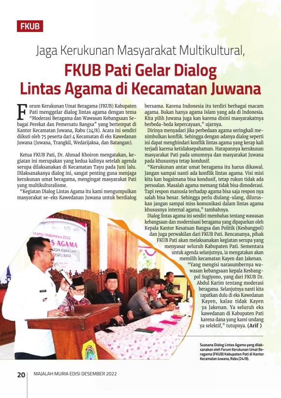 Majalah Muria Edisi Desember 2022 21 Majalah Muria Edisi Desember 2022
