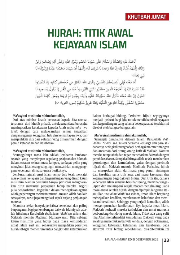 Majalah Muria Edisi Desember 2022 34 Majalah Muria Edisi Desember 2022