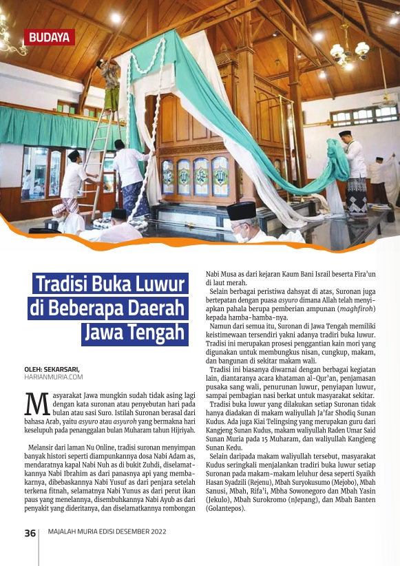 Majalah Muria Edisi Desember 2022 37 Majalah Muria Edisi Desember 2022