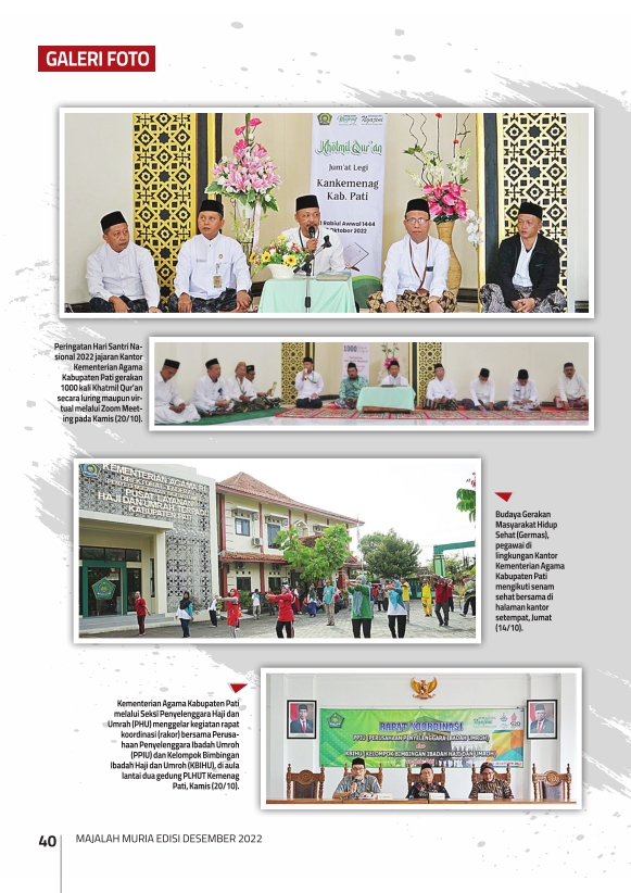 Majalah Muria Edisi Desember 2022 40 Majalah Muria Edisi Desember 2022