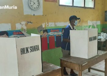 Pelaksanaan Pilkades di Desa Sidorejo Kecamatan Pamotan beberapa waktu lalu. (Rendy/Harianmuria.com)