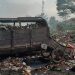 Kontainer sampah yang awalnya ditempatkan di Jalan Pemuda dan dipindah di bekas pasar hewan. (Rendy/Harianmuria.com)