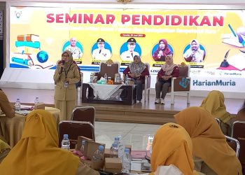 Pelatihan Penulisan Karya Tulis Ilmiah Populer bersama LIngkar Media Group Kolaborasi Disdikbud Kendal. (Istimewa/Harianmuria.com)