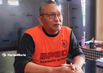 POTRET: Kepala Bidang (Kabid) Pencegahan dan Kesiapsiagaan BPBD Rembang, Risangsoko. (R. Teguh Wibowo/Harianmuria.com)