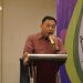CARI SOLUSI: Pj Bupati Jepara Edy Supriyanta memberikan arahan dalam kegiatan Benchmarking Percepatan Penurunan Angka Stunting pada Minggu 4 Juni 2023 di Grand Mercure Solo Raya, Kabupaten Sukoharjo. (Tomi/Harianmuria.com)