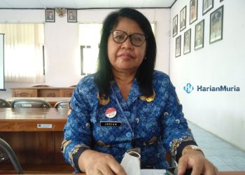 Ketua Tim Pembinaan dan Monev Perpustakaan Arpusda Pati : Juriah. (Setyo/Harianmuria.com)
