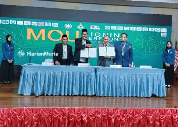 KERJA SAMA: Penandatanganan MoU antara IAIN Kudus dengan Krirk University di Bangkok Thailand pada Selasa (12/9/2023). (Dok. Humas IAIN Kudus/Harianmuria.com)