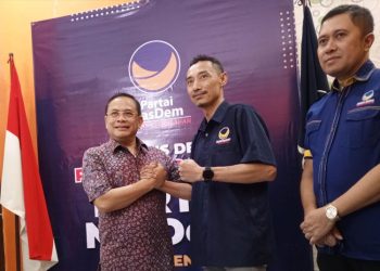Anggota Komisi V DPR RI, Sudewo mendatangi Dewan Pimpinan Cabang (DPC) Partai Nasdem, Selasa (3/5).