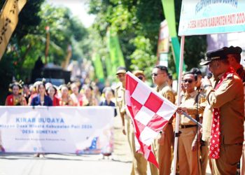 Pj Bupati Pati meresmikan desa wisata baru. (Dok. Harianmuria.com)