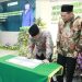 Rektor IAIN Kudus, Prof. Abdurrohman Kasdi menghadiri workshop transformasi menjadi UIN Sunan Kudus, Selasa, 6 Agustus 2024. (Dok. Harianmuria.com)