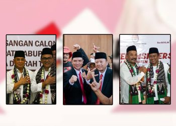 Sudewo - Risma Ardhi Chandra, Wahyu Indriyanto – Suharyono, Budiyono - Novi Eko Yulianto. (Dok. Harianmuria.com)