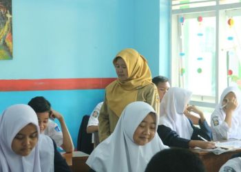Aktivitas belajar mengajar di SMPN 4 Pati, 5 Maret 2024 lalu. (Setyo Nugroho/Harianmuria.com)