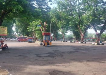 Area parkir objek wisata Pantai Kartini Jepara. (Tomi Budianto/Harianmuria.com)