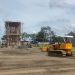 Proyek pembangunan Sentra Industri Hasil Tembakau (SIHT) di Jekulo, Kudus. (Mohammad Fahtur Rohman/Harianmuria.com)