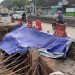 Perbaikan ruas Jalan Gatot Subroto Ungaran yang ambles tengah dilakukan oleh BBPJN Jateng-DIY. (Hesty Imaniar/Harianmuria.com)