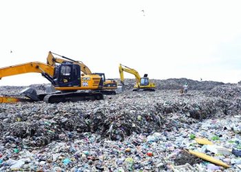 Kondisi sampah di TPA Tanjungrejo, Desa Tanjungrejo, Kecamatan Jekulo, Kudus. (Nisa HS/Harianmuria.com)