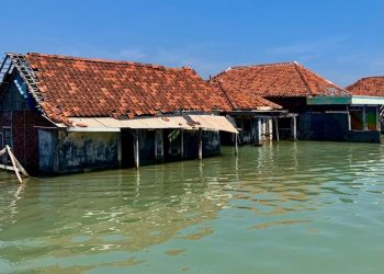 Rob yang terjadi di Kecamatan Sayung, Demak beberapa waktu lalu. (Burhan Aslam/Harianmuria.com)