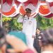 Bupati Jepara Witiarso Utomo memimpin upacara Hari Jadi ke-476 Kabupaten Jepara. (Muhammad Aminudin/Harianmuria.com)