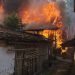Rumah warga yang terbakar di Dusun Blimbing, Desa Darupono, Kaliwungu Selatan, Kendal. (DOk. Polsek Kaliwungu/Harianmuria.com)