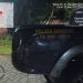 Mobil patroli Polsek Sambong rusak saat bertabrakan dengan truk bermuatan kayu jati ilegal di wilayah Ngroto, Cepu, Blora. (Dok. Polsek Sambong/Harianmuria.com)