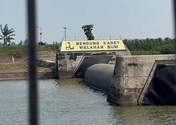 Bendungan Karet Welahan Bum (Bongpes) di Kabupaten Jepara. (Tomi Budianto/Harianmuria.com)