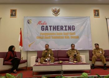 Media Gathering Sosialisasi Penggunaan Dana DBHCHT Kabupaten Demak, Senin, 2 Juni 2025. (Burhan Aslam/Harianmuria.com)