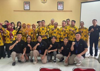 Acara sosialisasi digital marketing pertanian yang digelar Tim Bisnis Tukoni.co.id di Aula Dinas Ketahanan Pangan dan Pertanian (DKPP) Kabupaten Pekalongan, Selasa, 3 Juni 2025. (Fahri Akbar/Harianmuria.com)