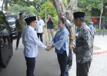 Wali Kota Semarang Agustina Wilujeng Pramestuti menyambut kunjungan Menko Bidang Pemberdayaan Masyarakat Muhaimin Iskandar, Kamis, 19 Juni 2025. (Dok. Pemkot Semarang/Harianmuria.com)