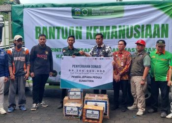 Pemkab Jepara bersama Aliansi Masyarakat Jepara Peduli Sumatra menyalurkan bantuan kemanusiaan senilai Rp254 juta untuk korban bencana di Sumatra.