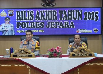 Polres Jepara mengungkap 169 kasus kejahatan konvensional sepanjang 2025 dan menyita lebih dari 1 kg sabu.