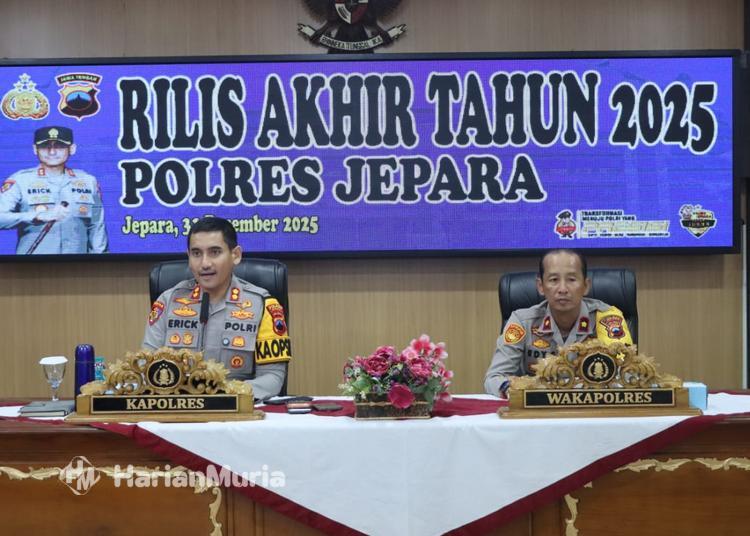 Polres Jepara Ungkap 169 Kasus Kejahatan Sepanjang 2025, Amankan 1 Kg Sabu - Harianmuria Polres Jepara mengungkap 169 kasus kejahatan konvensional sepanjang 2025 dan menyita lebih dari 1 kg sabu.