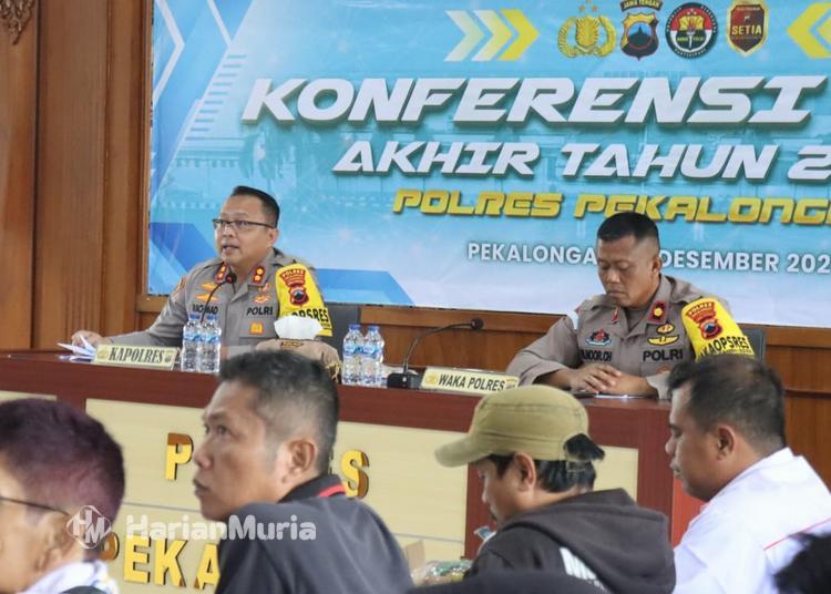 Capaian Polres Pekalongan 2025: Laka Lantas Turun Tajam, Kasus Narkoba Diwarnai Baku Tembak - Harianmuria Polres Pekalongan mencatat penurunan tajam laka lantas sepanjang 2025, namun kasus narkoba masih tinggi dan diwarnai baku tembak saat penggerebekan.