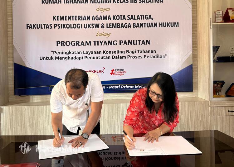 Rutan Salatiga meluncurkan inovasi 'Tiyang Panutan' untuk memperkuat layanan keagamaan, psikologi, dan bantuan hukum bagi warga binaan.