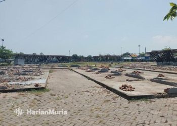 Alun-Alun Kembangjoyo Pati Tak Kunjung Direnovasi, PKL: Kondisi Sudah Tidak Layak