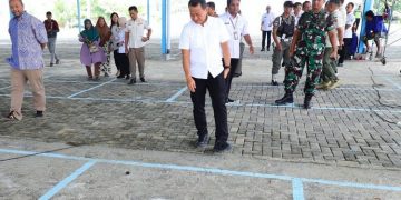 Relokasi pedagang sayur Pasar Bitingan ke Pasar Saerah Kudus dimulai 8 Januari 2026, Bupati Sam’ani memastikan fasilitas pasar siap.